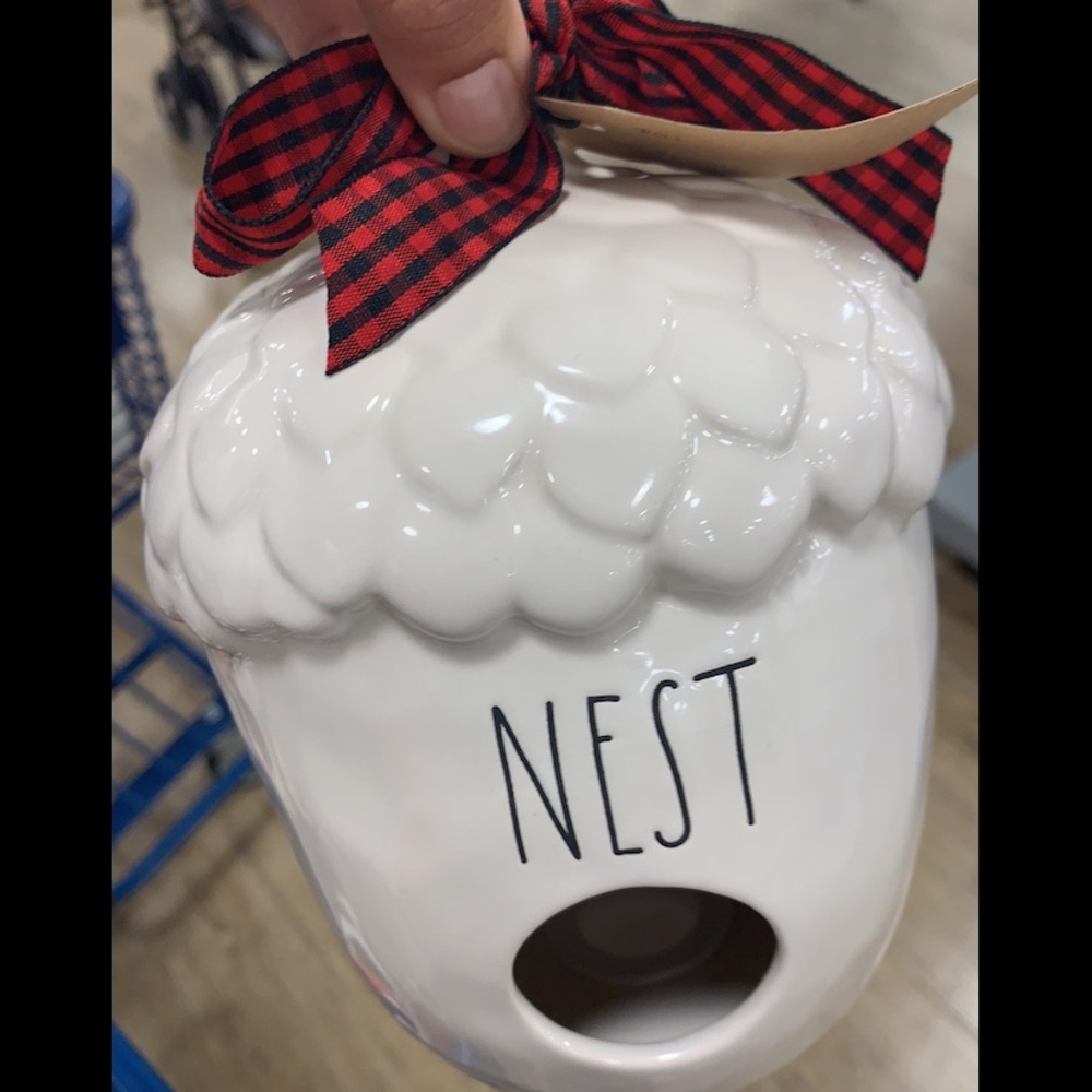 Rae Dunn birdhouse